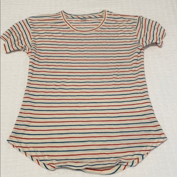 Madewell Whisper T-shirt in Brion Stripe - Picture 3 of 10